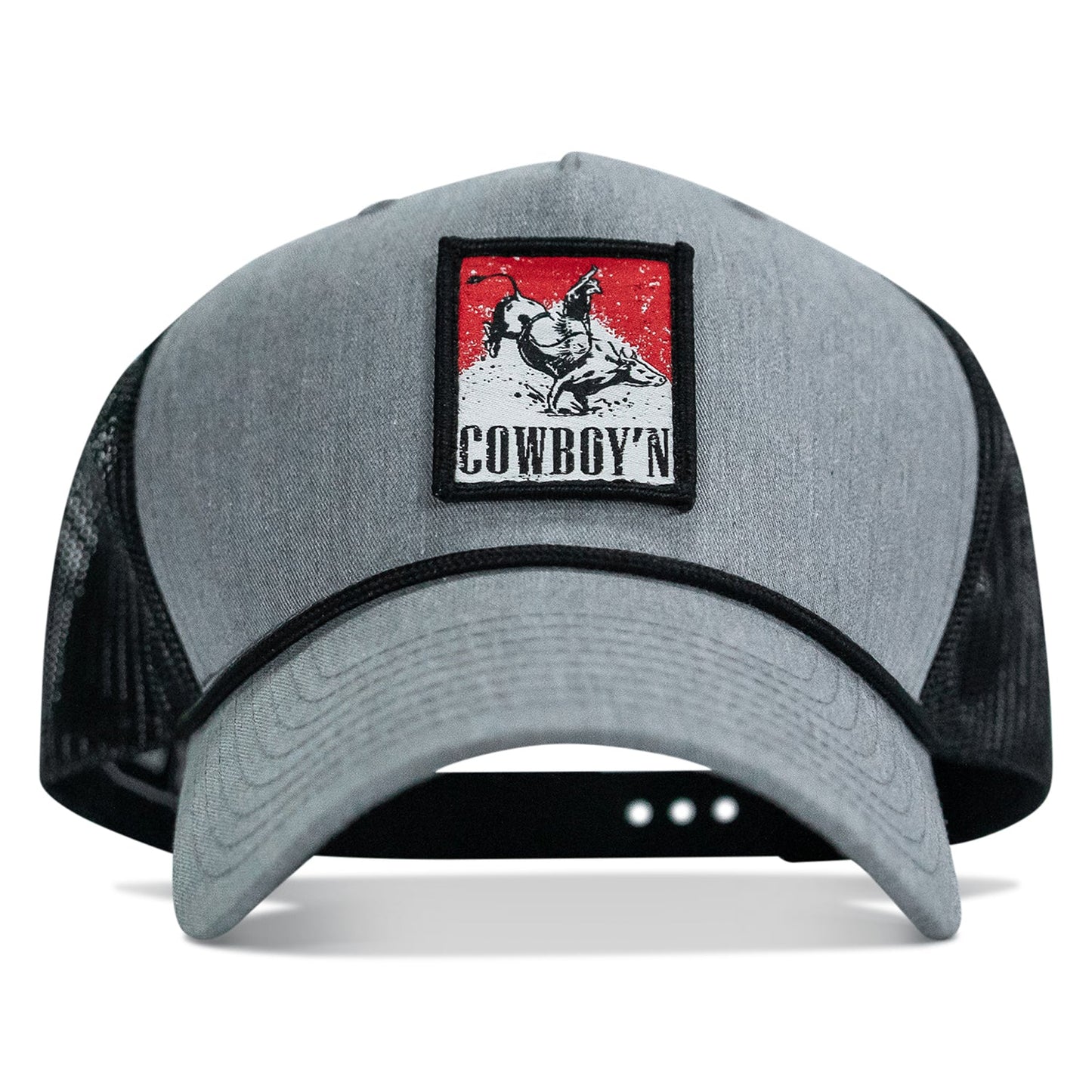 Cowboy'n Knuck If You Buck Patch Rope Snapback Hat