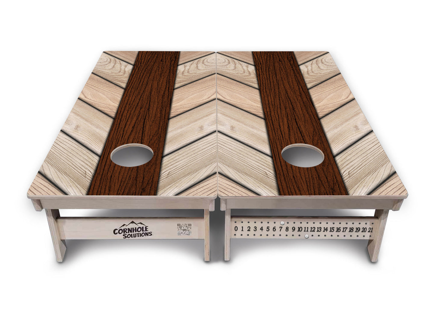 Cream Planks Cornhole Boards - Professional Tournament Series