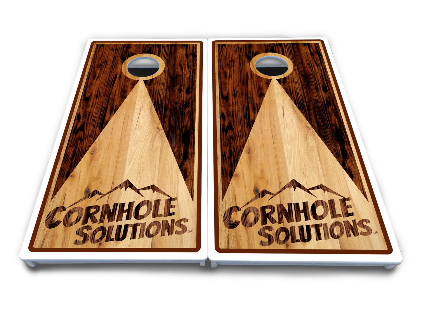 Wooden Triangle Cornhole Boards - All Weather Series