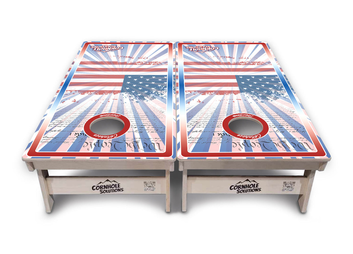 Sunburst CS Logo Cornhole Boards - Professional Tournament Series