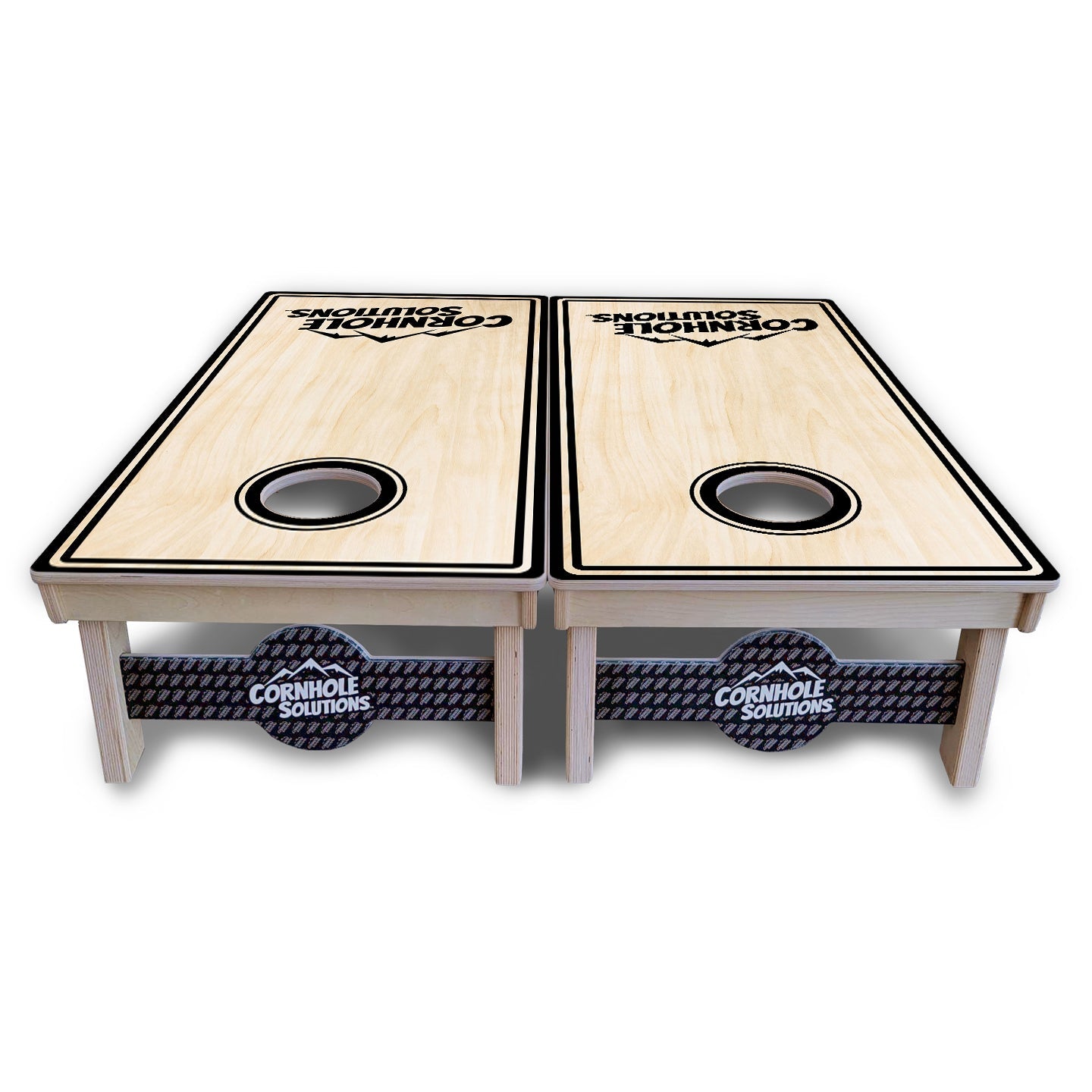 Pinstripe CS Logo Cornhole Boards - Professional Tournament Series
