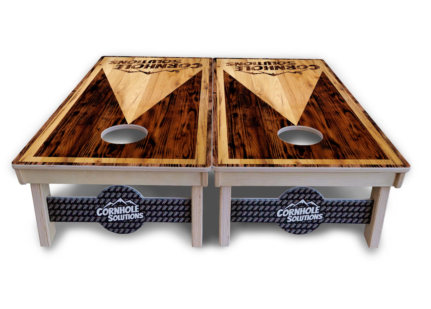 Wooden Triangle Cornhole Boards - Professional Tournament Series