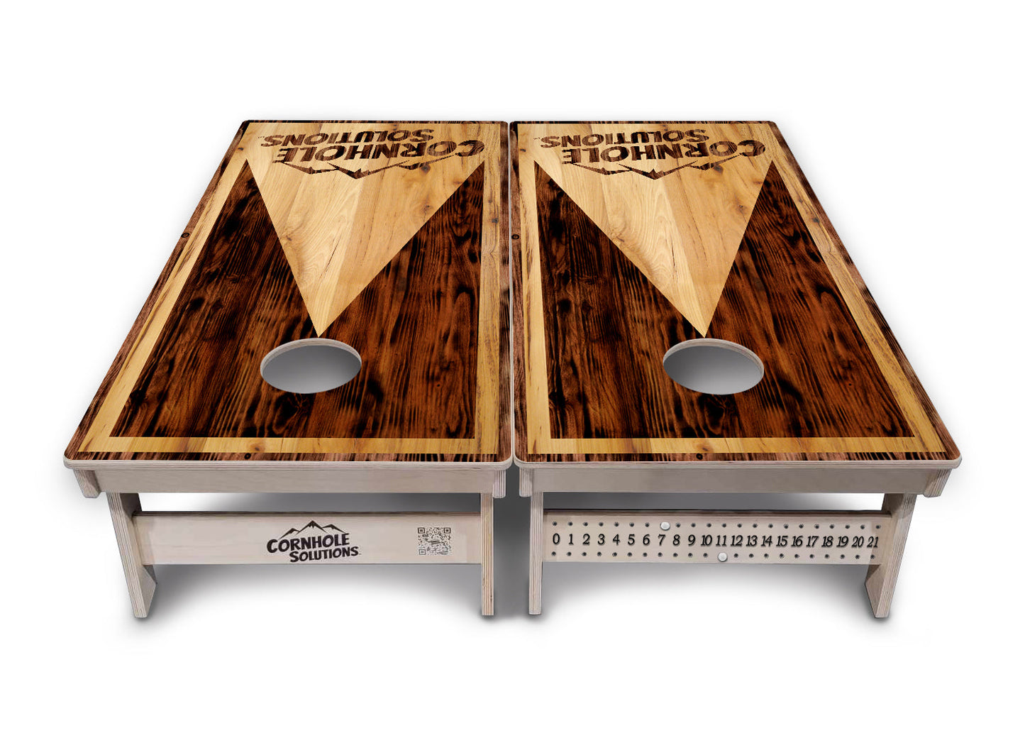 Wooden Triangle Cornhole Boards - Professional Tournament Series