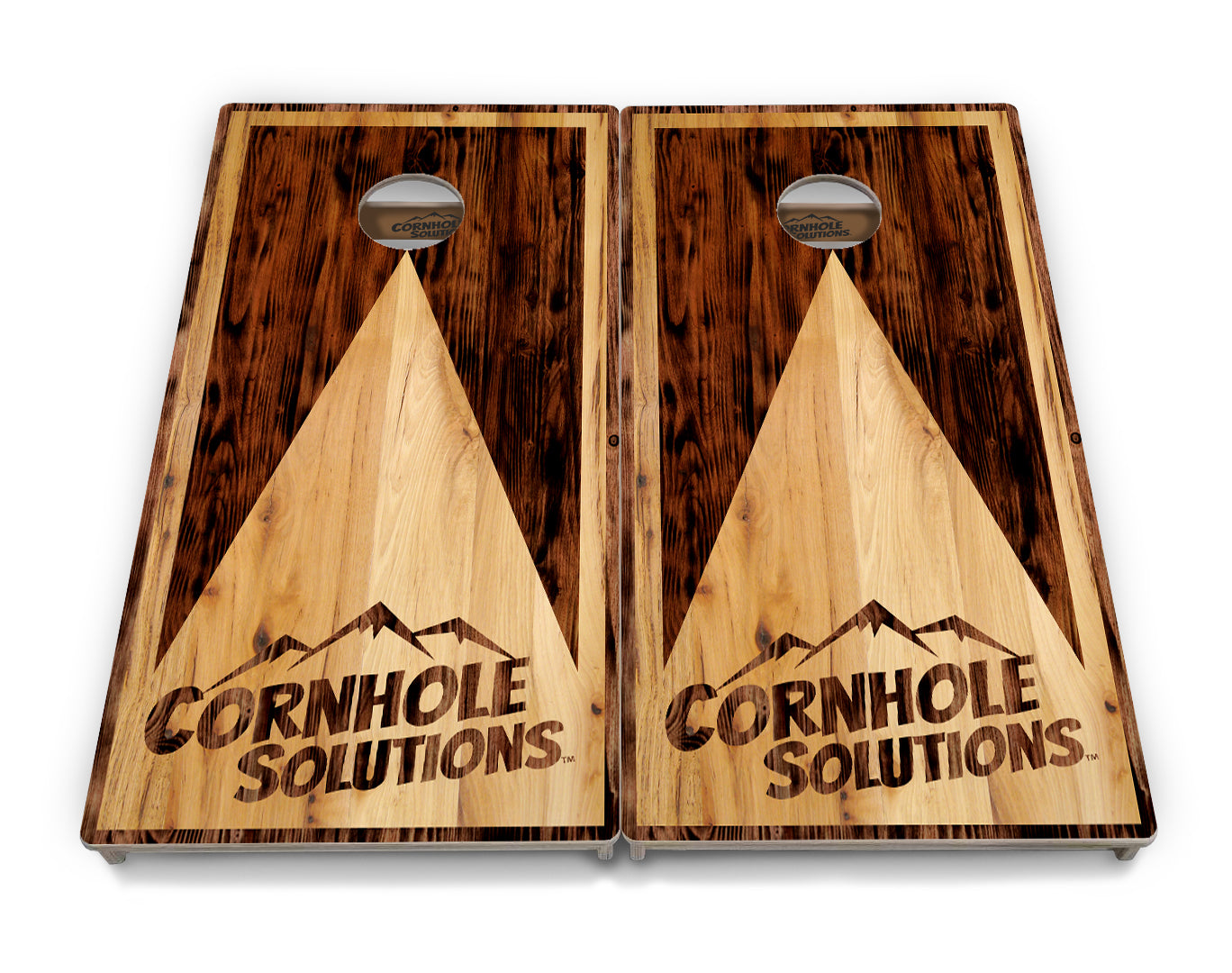 Wooden Triangle Cornhole Boards - Professional Tournament Series