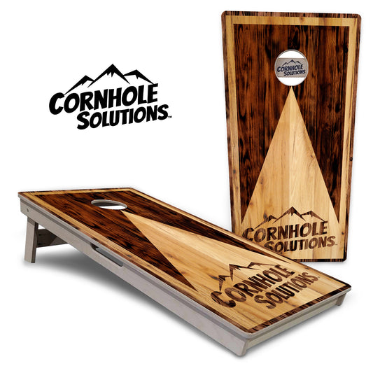 Wooden Triangle Cornhole Boards - Professional Tournament Series