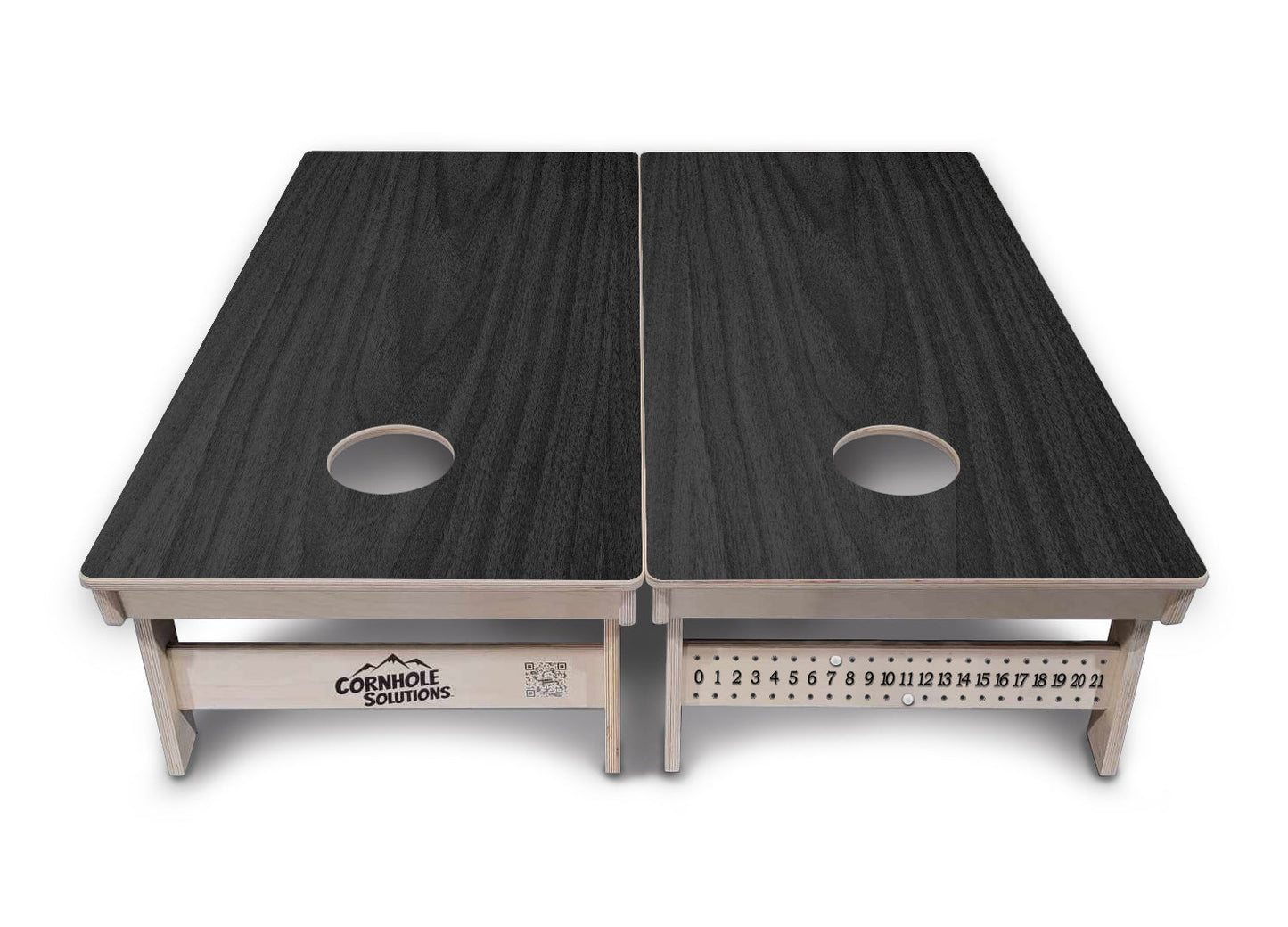 Dark Grey Wood Cornhole Boards - Professional Tournament Series