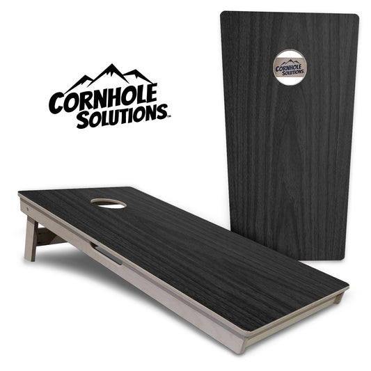 Dark Grey Wood Cornhole Boards - Professional Tournament Series