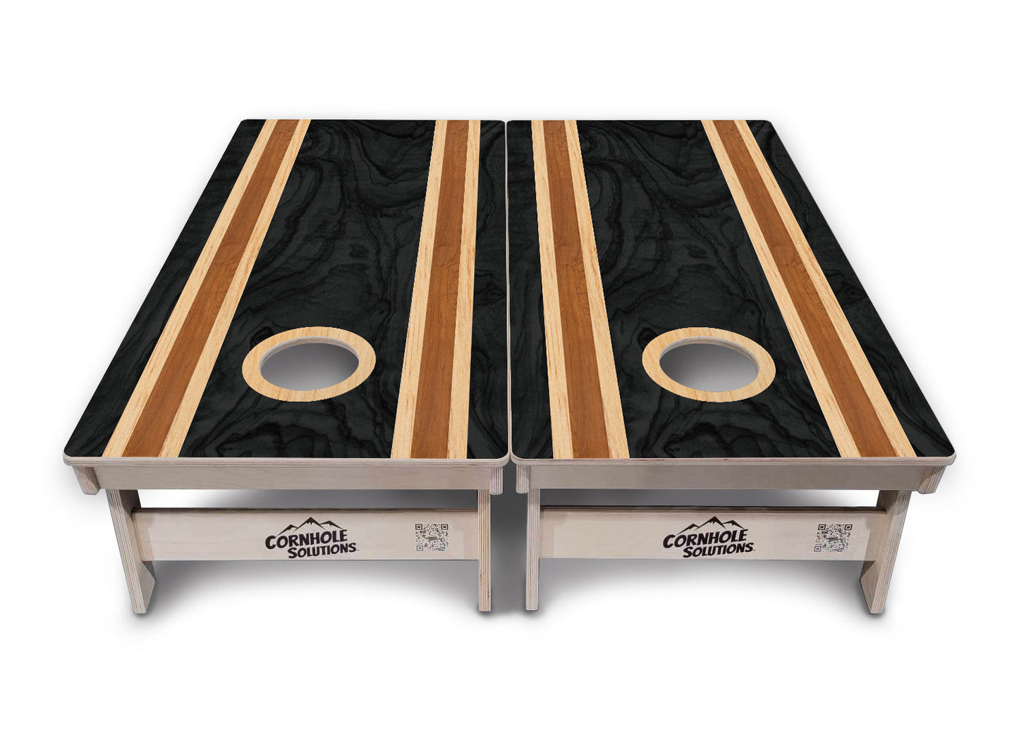 Dark Wood Cornhole Boards - Professional Tournament Series