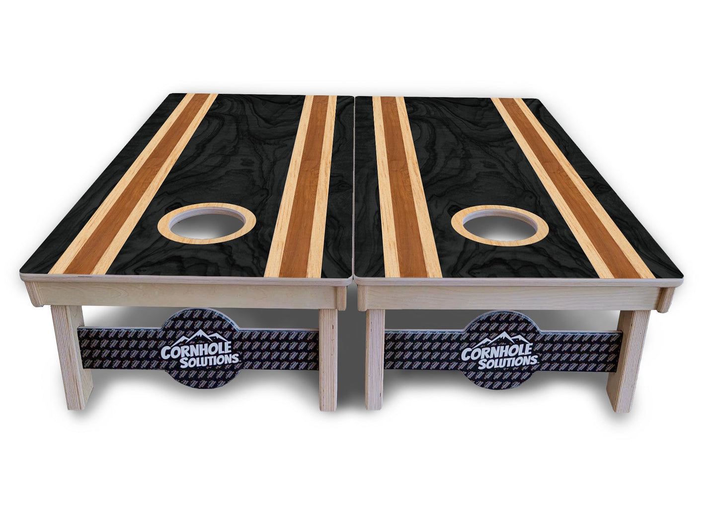 Dark Wood Cornhole Boards - Professional Tournament Series