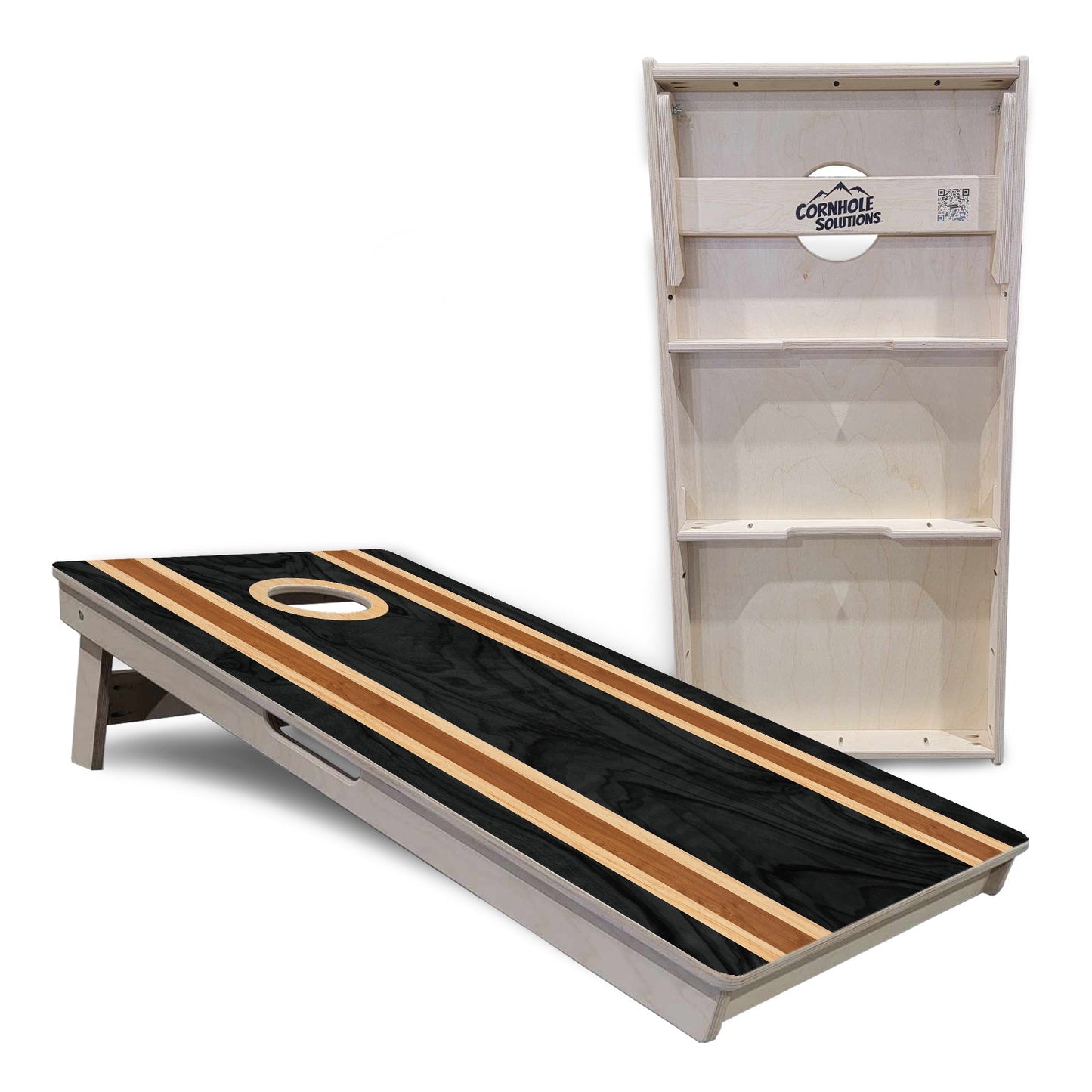 Dark Wood Cornhole Boards - Professional Tournament Series