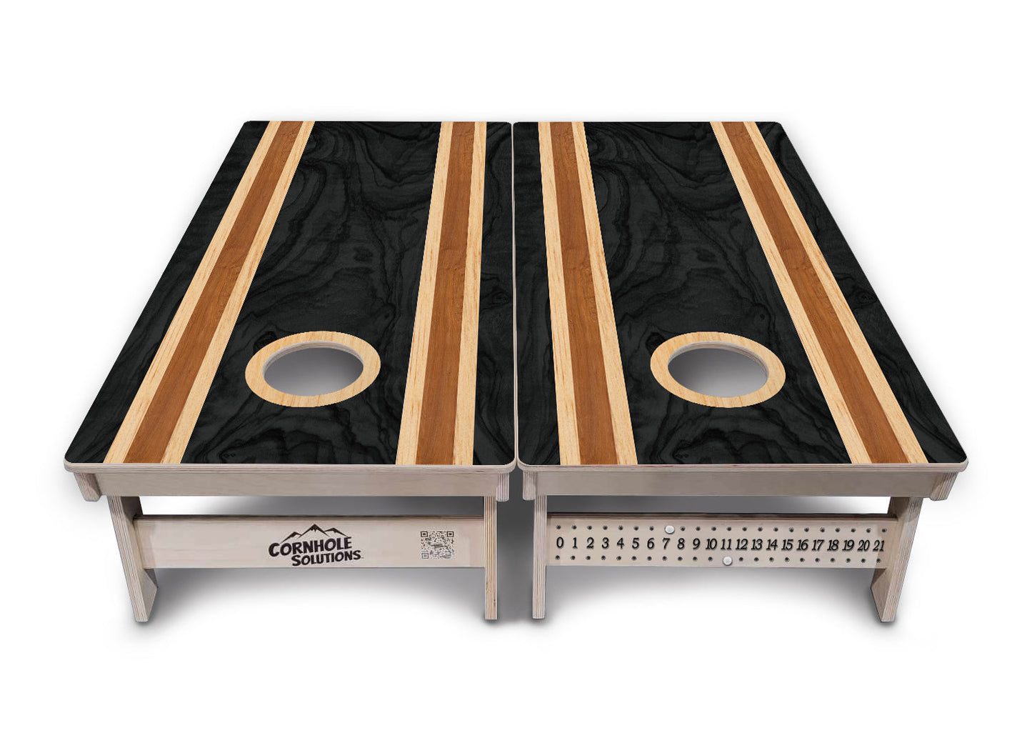 Dark Wood Cornhole Boards - Professional Tournament Series