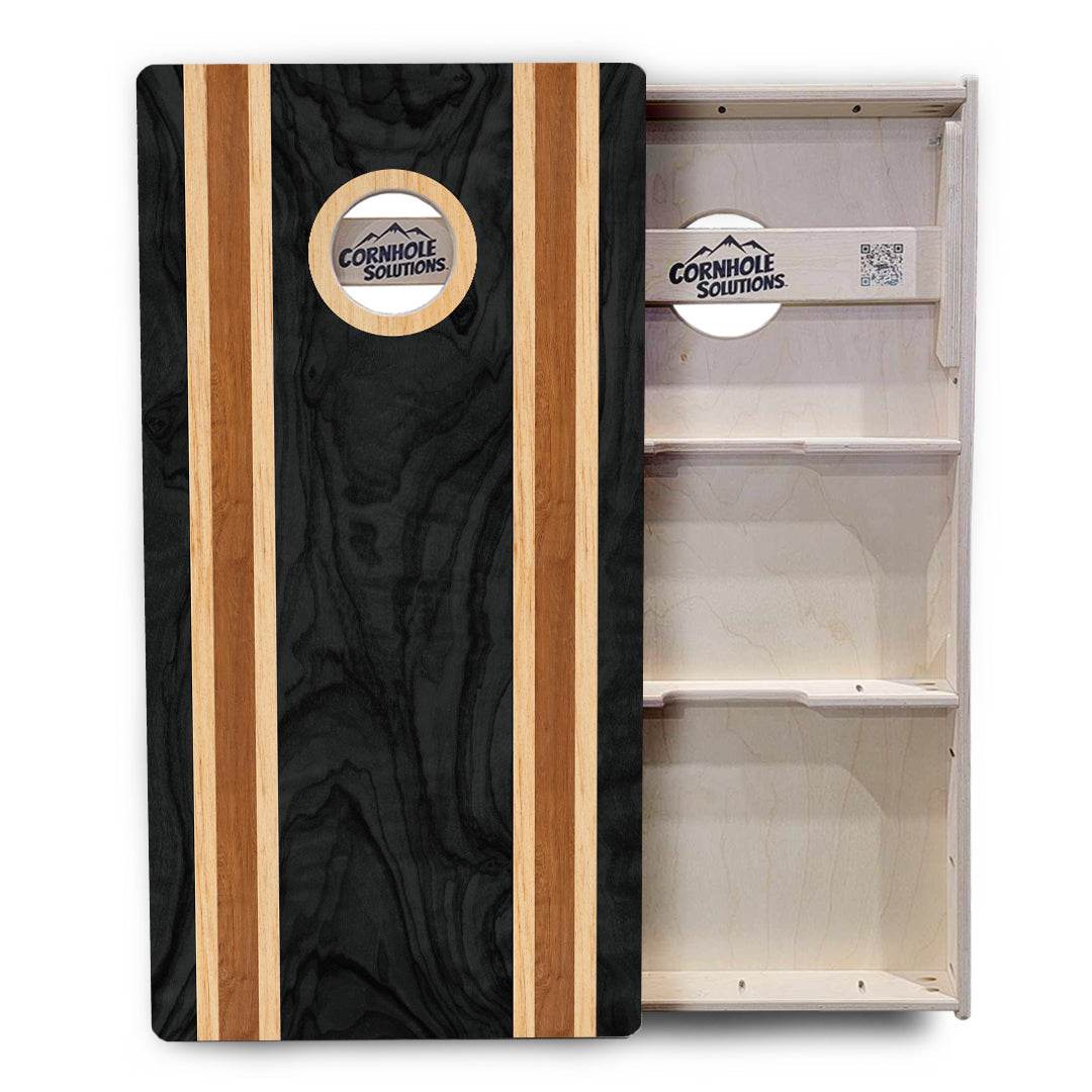 Dark Wood Cornhole Boards - Professional Tournament Series