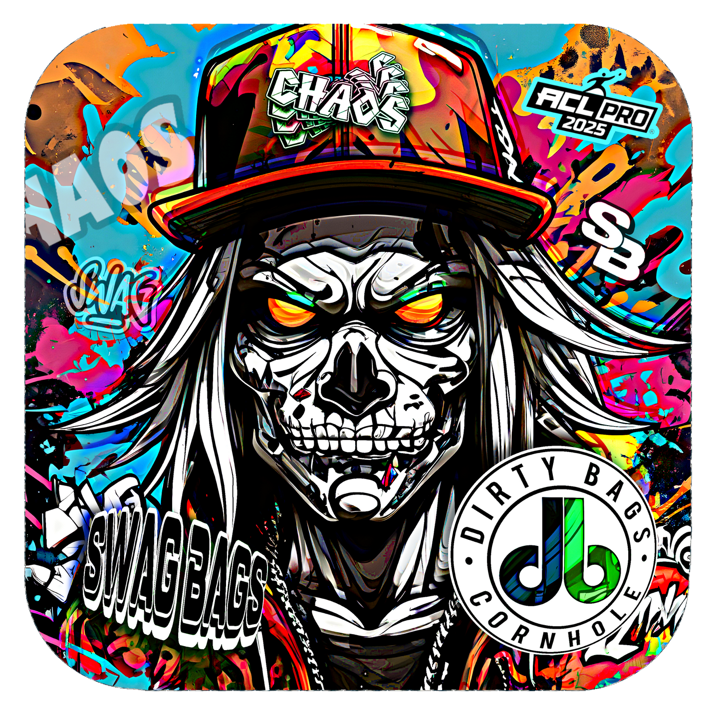 Swag Bags Cornhole - (db) Dirty Bags - CHAOS