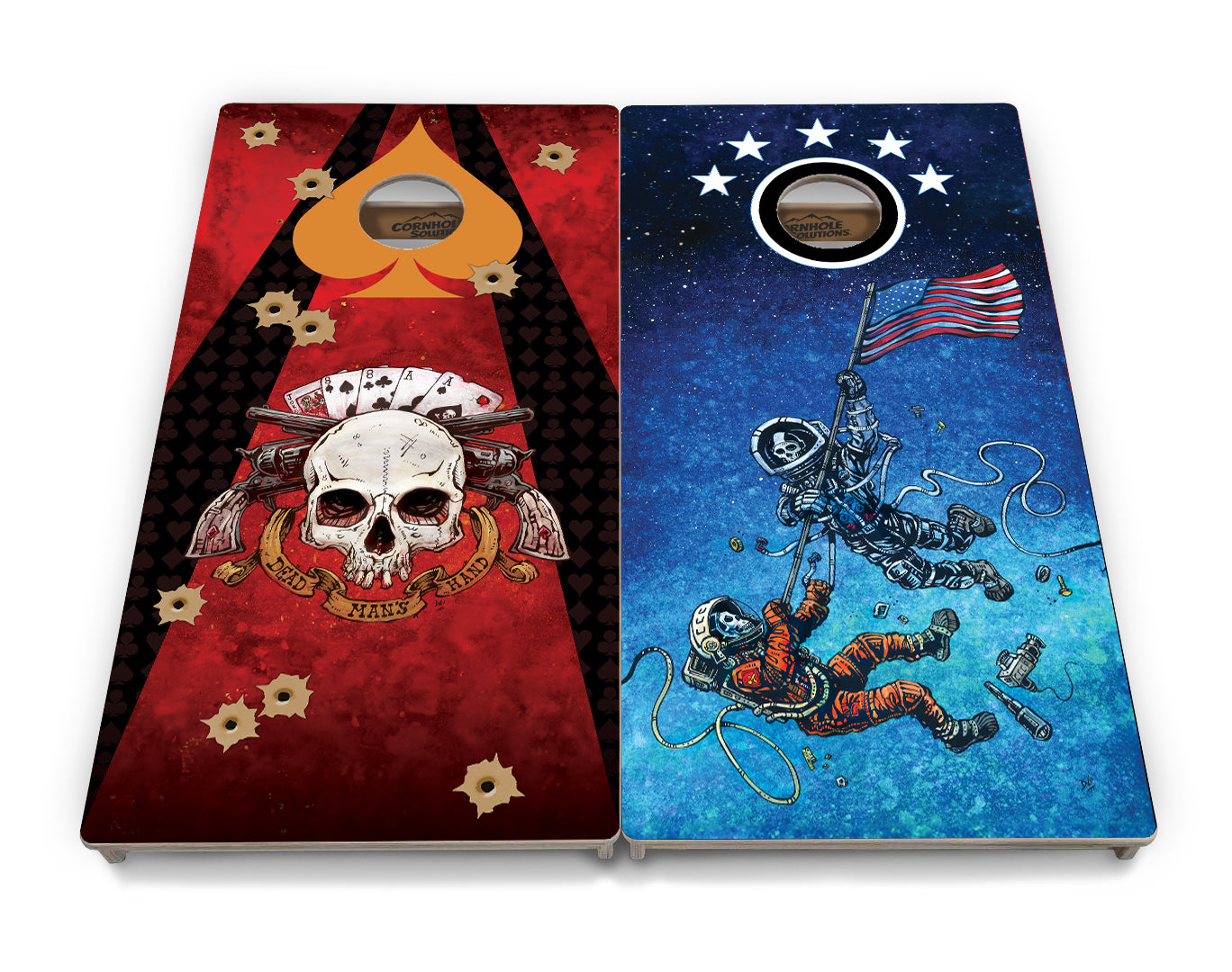 Artist Series Cornhole Boards - Professional Tournament Series - Split Design