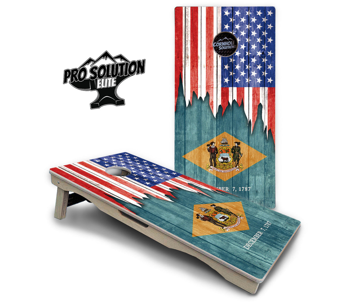 State Flag Designs Alabama to Georgia Cornhole Boards - Pro Solution Elite Series