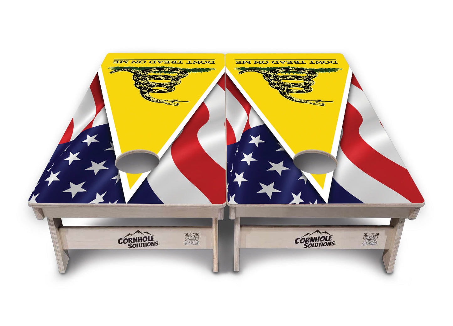 DTOM Yellow Triangle Cornhole Boards - Professional Tournament Series