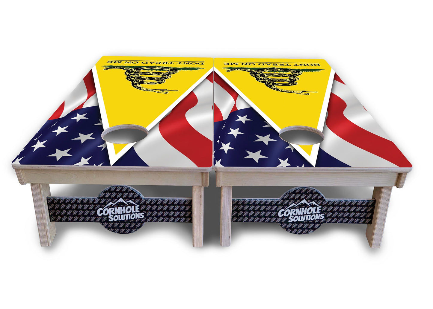 DTOM Yellow Triangle Cornhole Boards - Professional Tournament Series