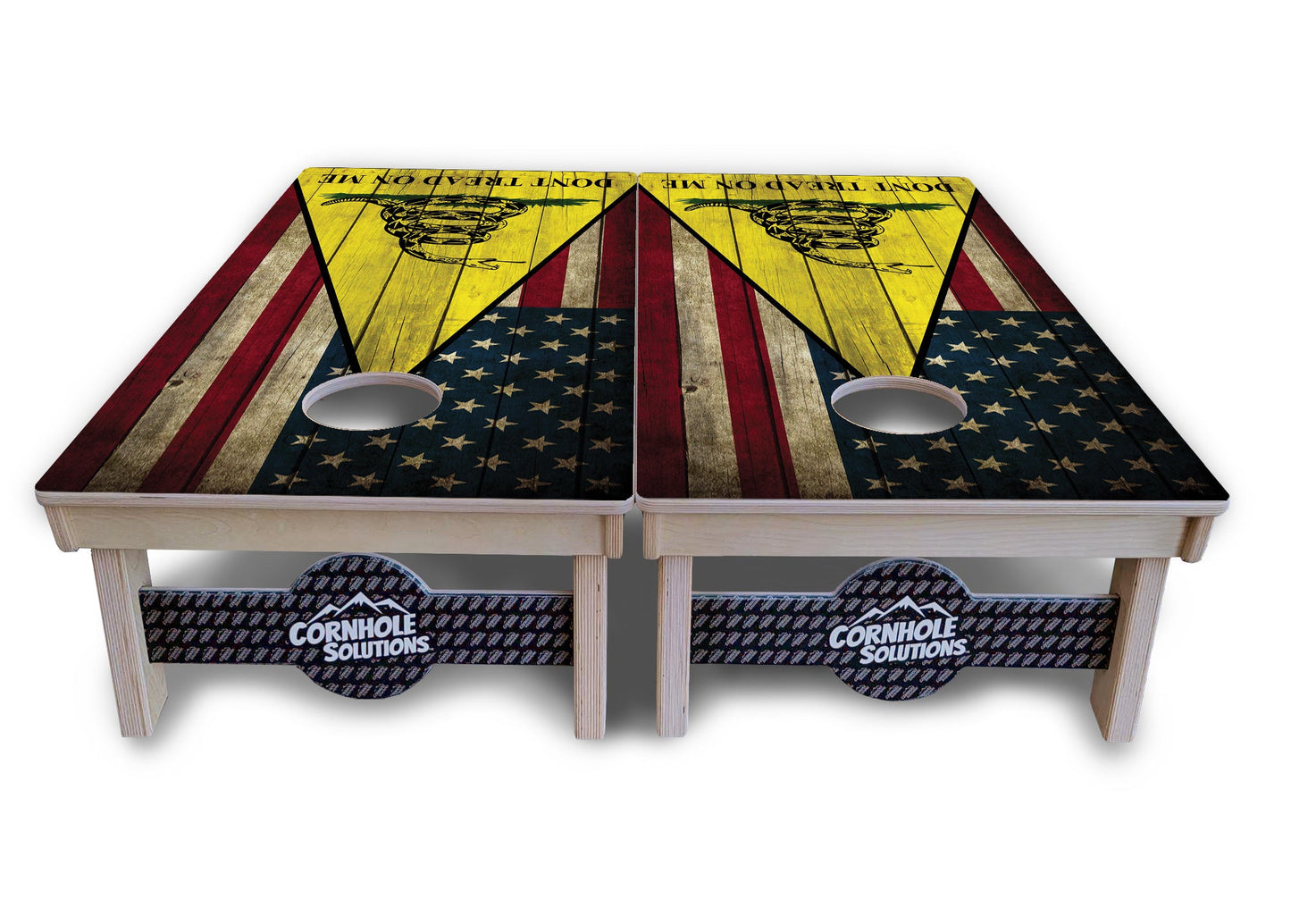 DTOM Rustic Triangle Cornhole Boards - Professional Tournament Series