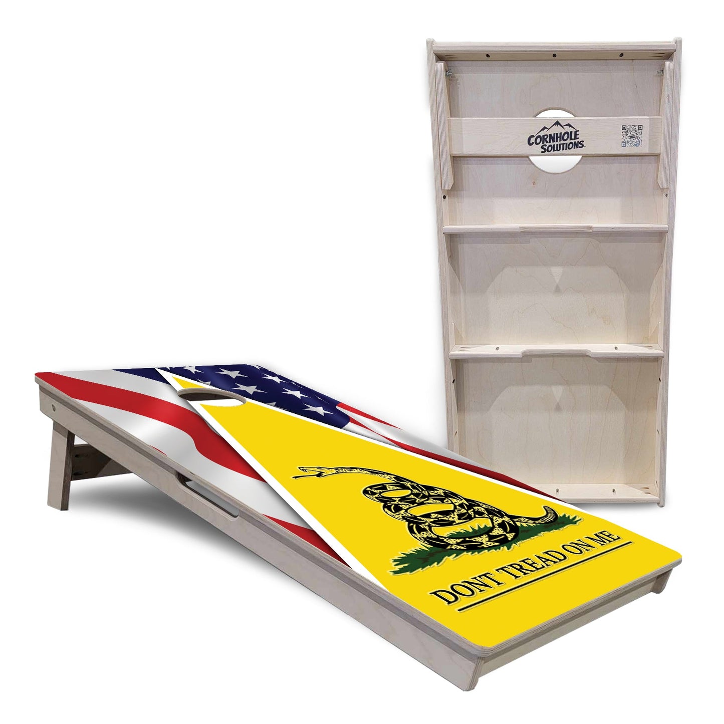 DTOM Yellow Triangle Cornhole Boards - Professional Tournament Series