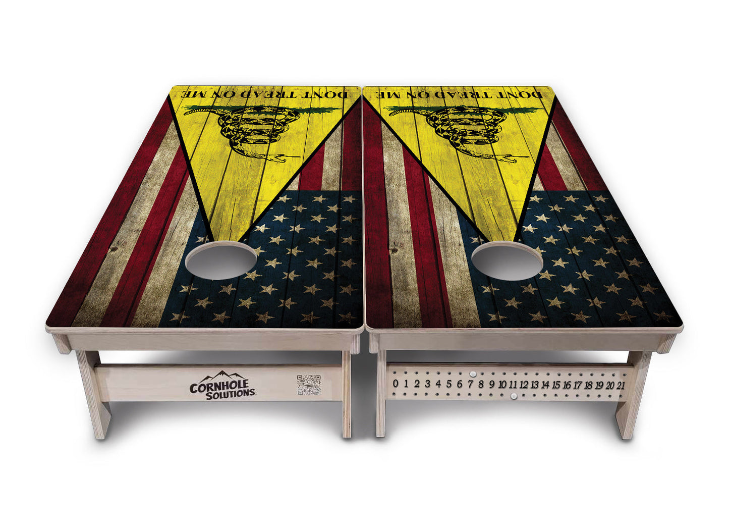 DTOM Rustic Triangle Cornhole Boards - Professional Tournament Series