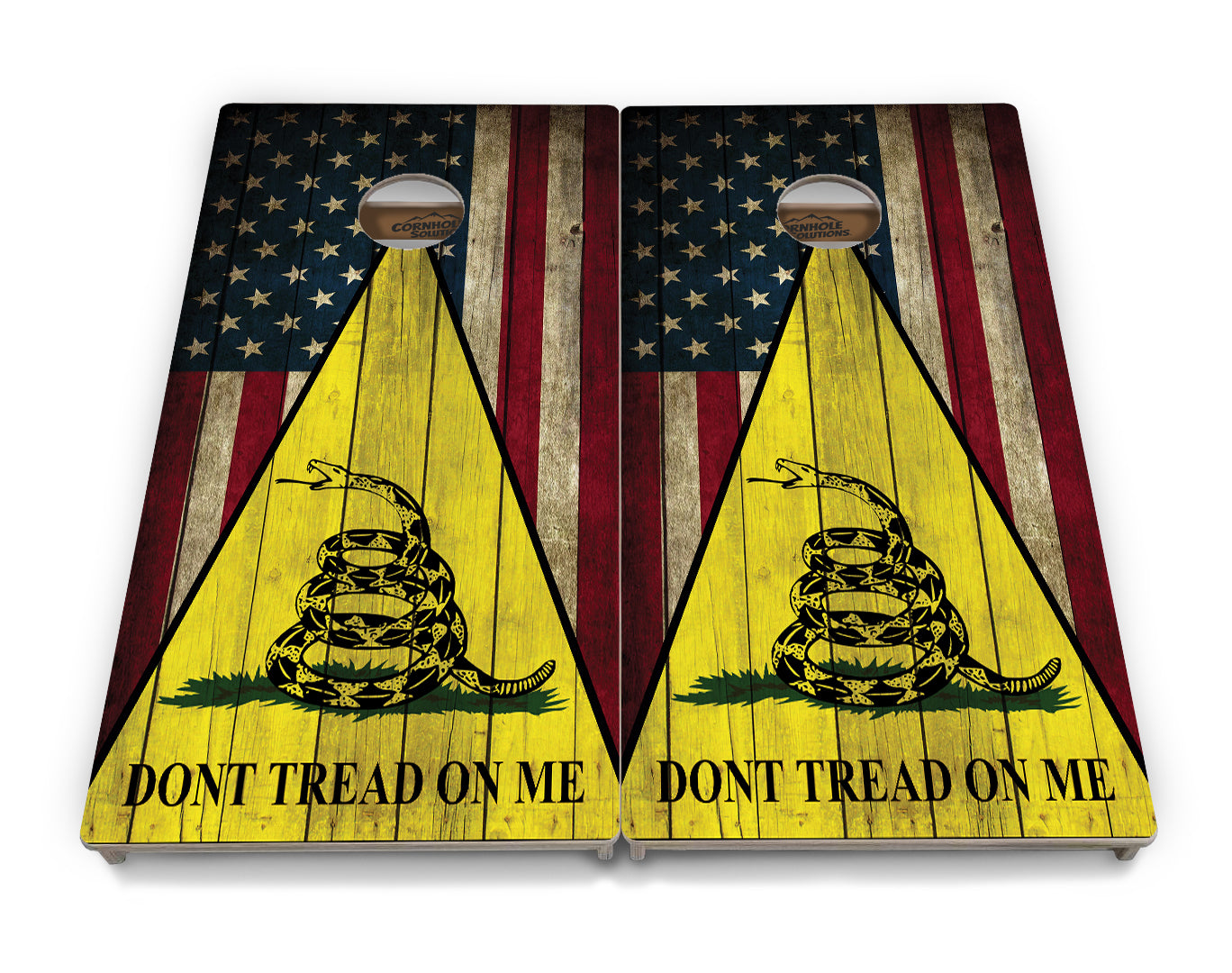 DTOM Rustic Triangle Cornhole Boards - Professional Tournament Series