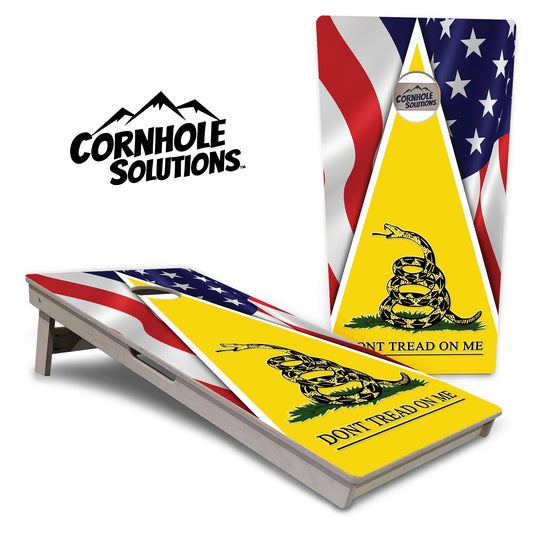 DTOM Yellow Triangle Cornhole Boards - Professional Tournament Series