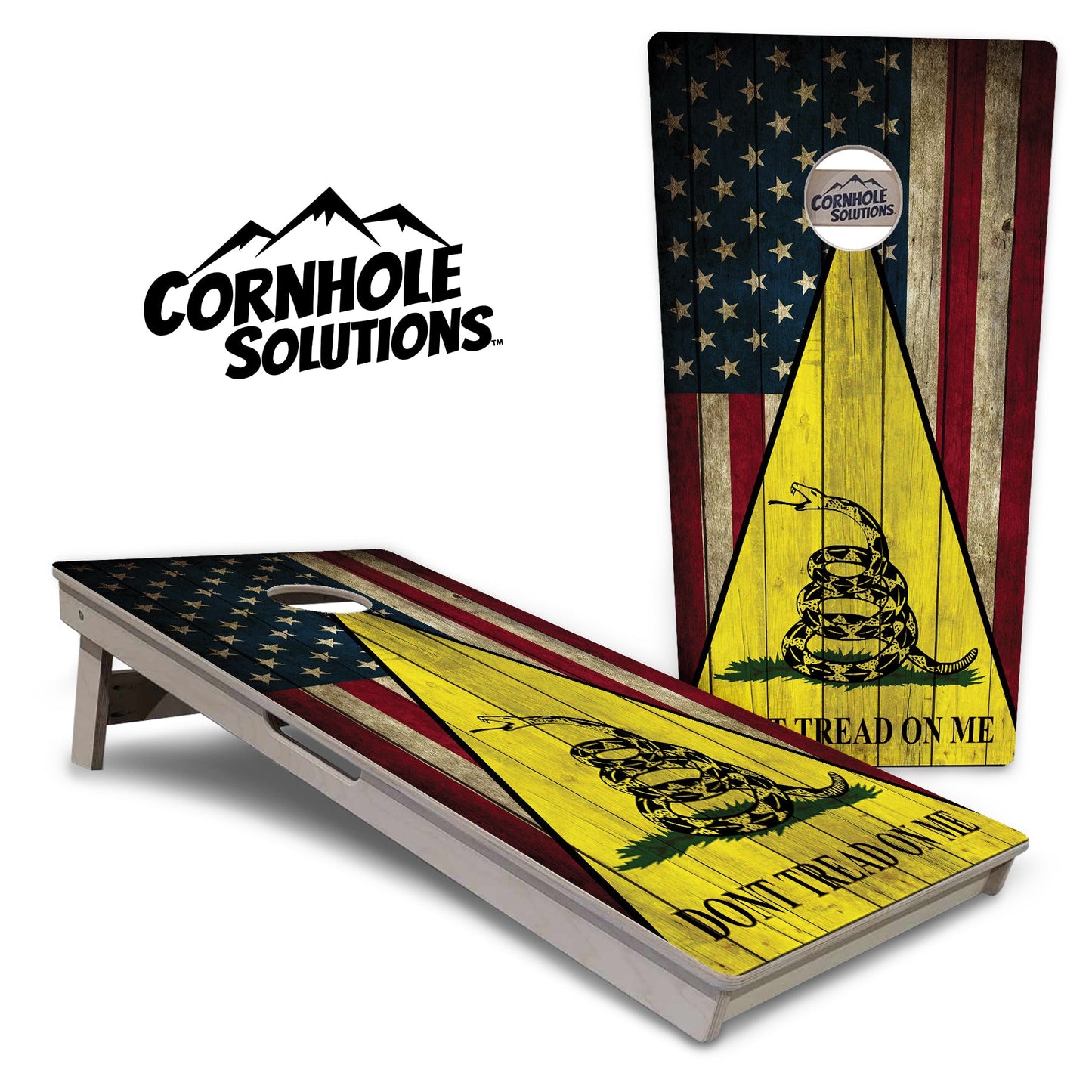 DTOM Rustic Triangle Cornhole Boards - Professional Tournament Series