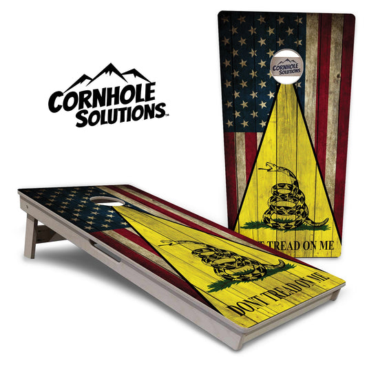 DTOM Rustic Triangle Cornhole Boards - Professional Tournament Series