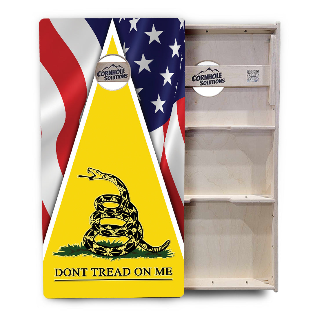 DTOM Yellow Triangle Cornhole Boards - Professional Tournament Series