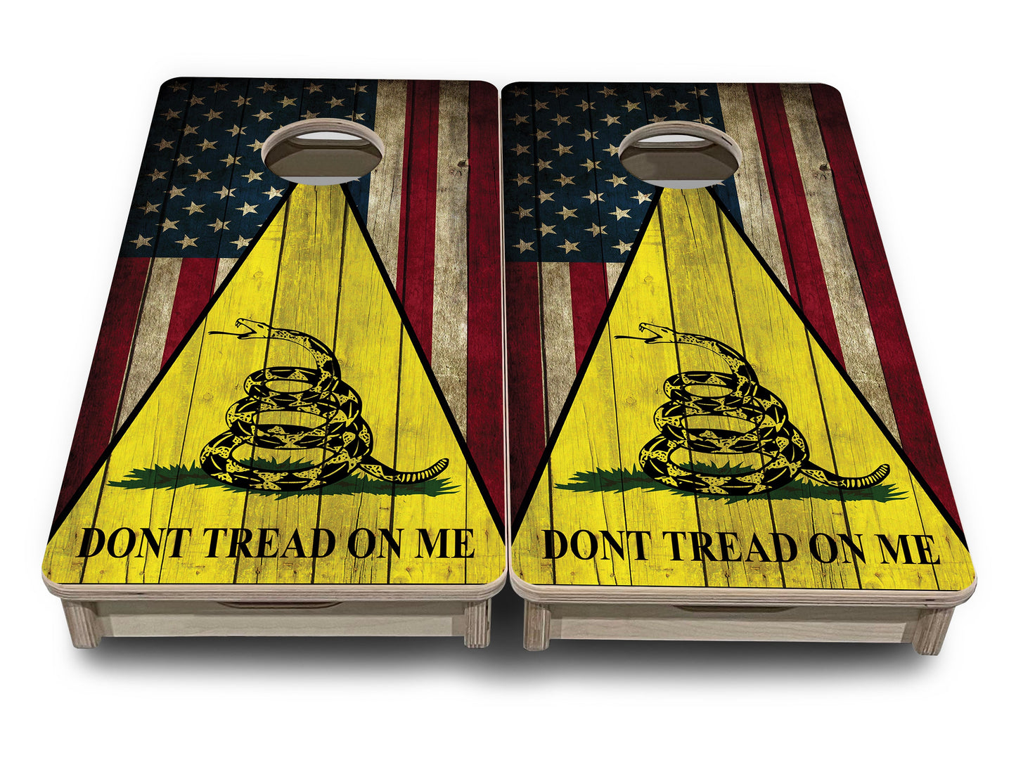 DTOM Rustic Triangle - Mini or Vacation Size Cornhole Boards
