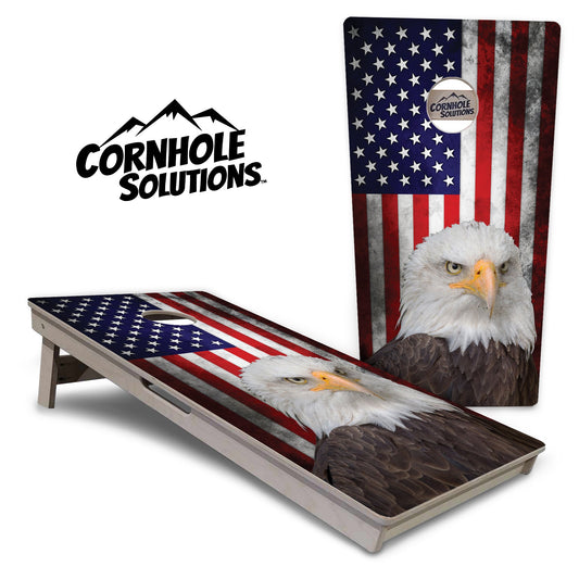 Eagle USA Flag Cornhole Boards - Professional Tournament Series