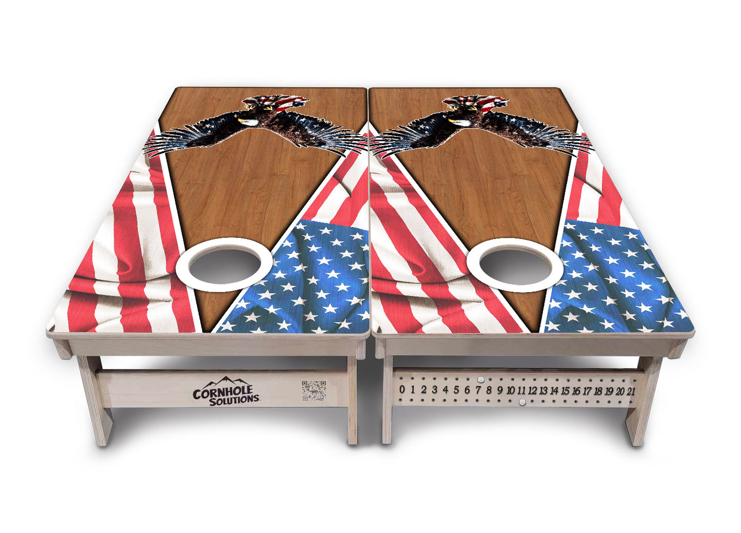 Eagle Triangle Wood Cornhole Boards - Professional Tournament Series