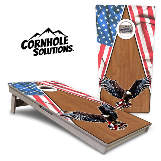 Eagle Triangle Wood Cornhole Boards - Professional Tournament Series