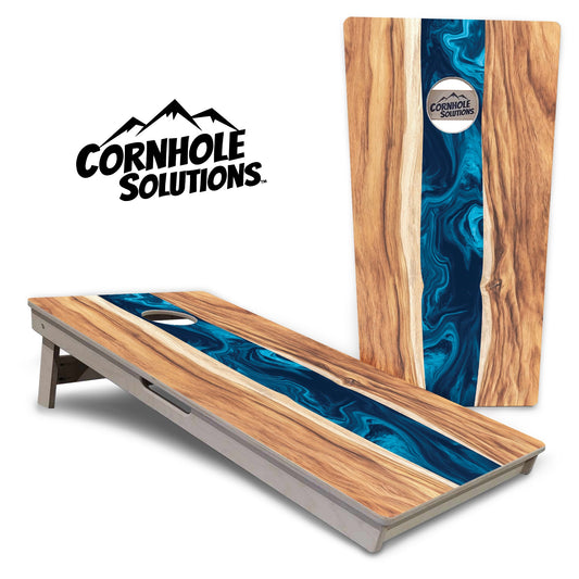 Live Edge River Cornhole Boards - Professional Tournament Series