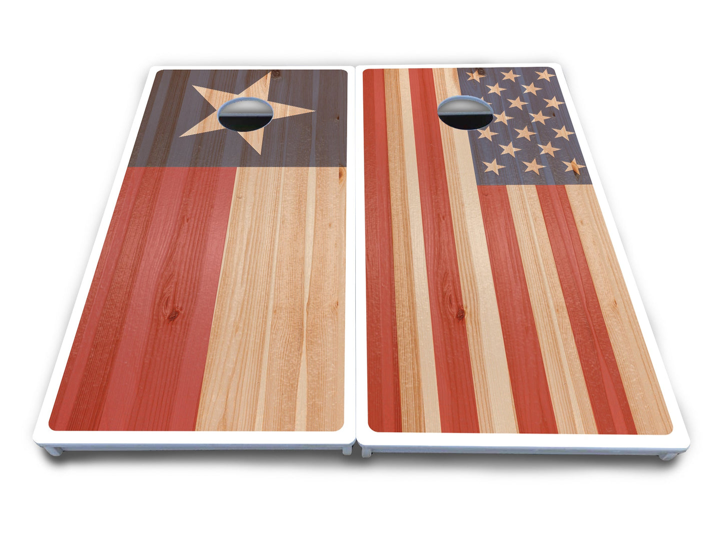 Faded Texas & American Cornhole Boards - All Weather Series