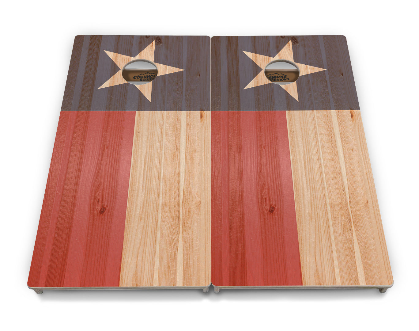 Faded USA/TX Flag Cornhole Boards - Professional Tournament Series