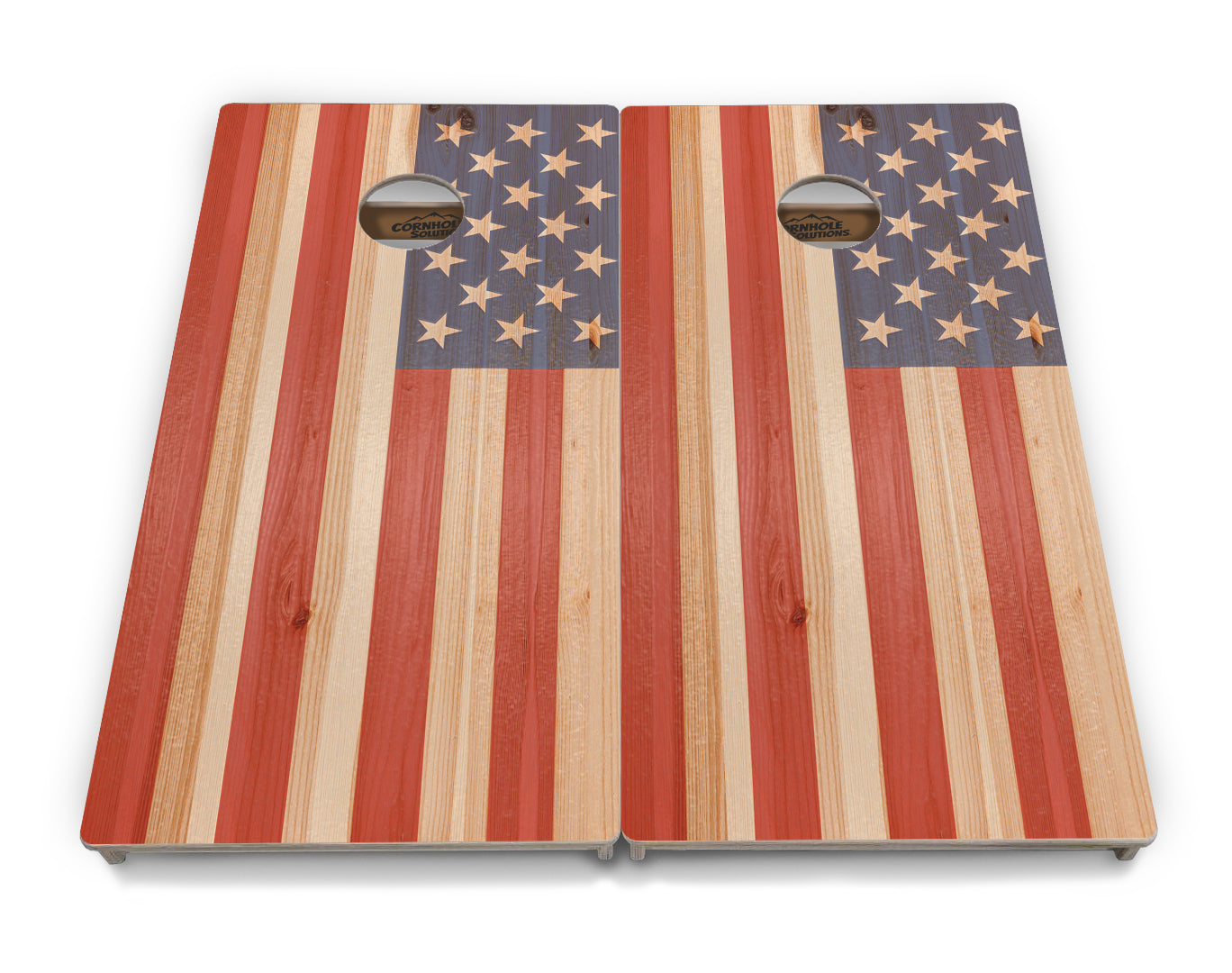 Faded USA/TX Flag Cornhole Boards - Professional Tournament Series