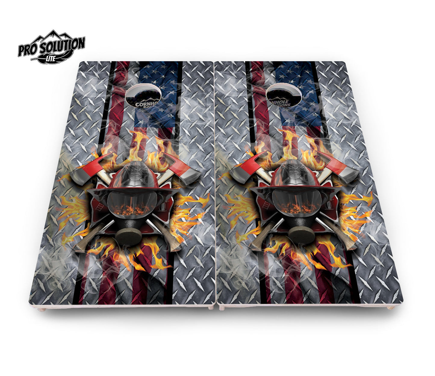 Fire Fighter Cornhole Boards - Pro Solution Lite Series