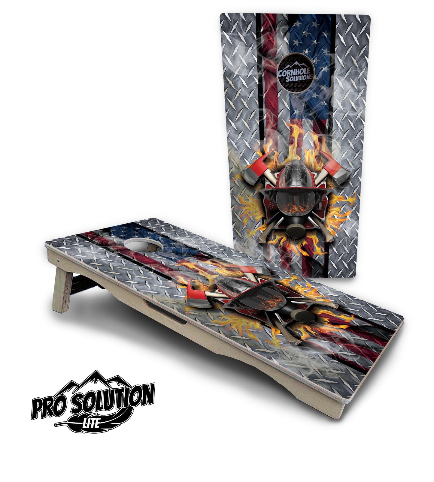 Fire Fighter Cornhole Boards - Pro Solution Lite Series