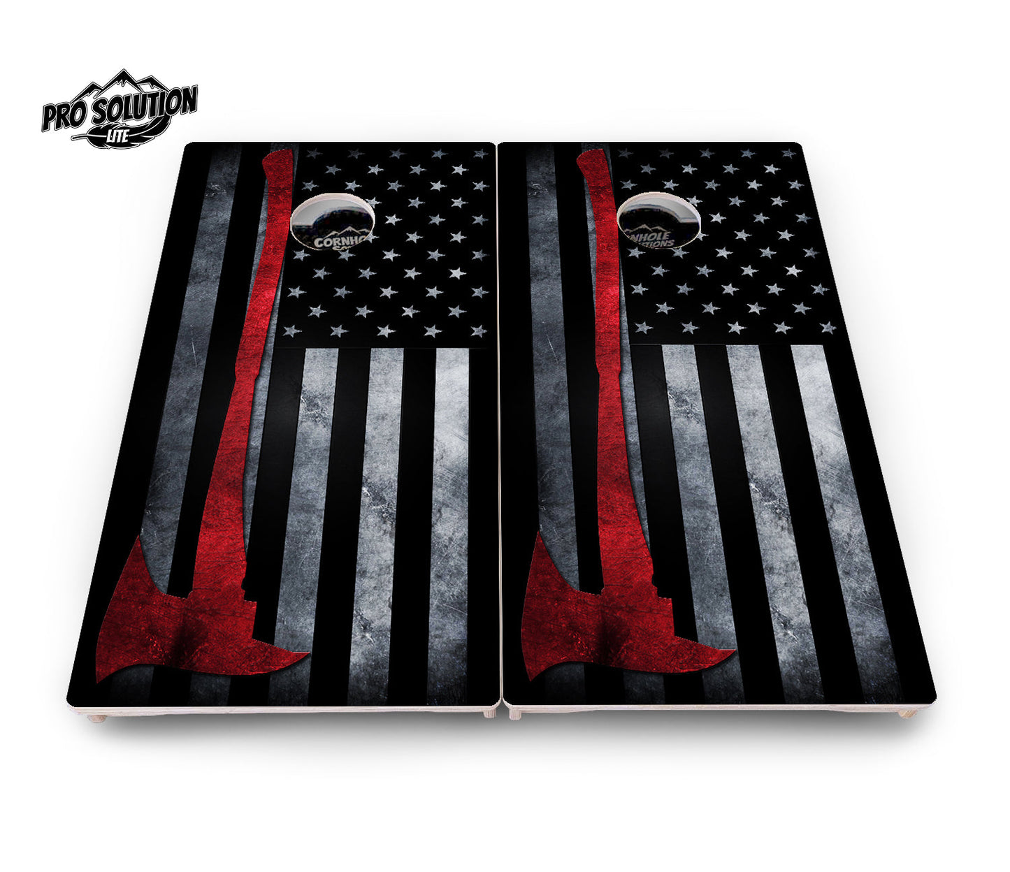 Axe Flag Cornhole Boards - Pro Solution Lite Series