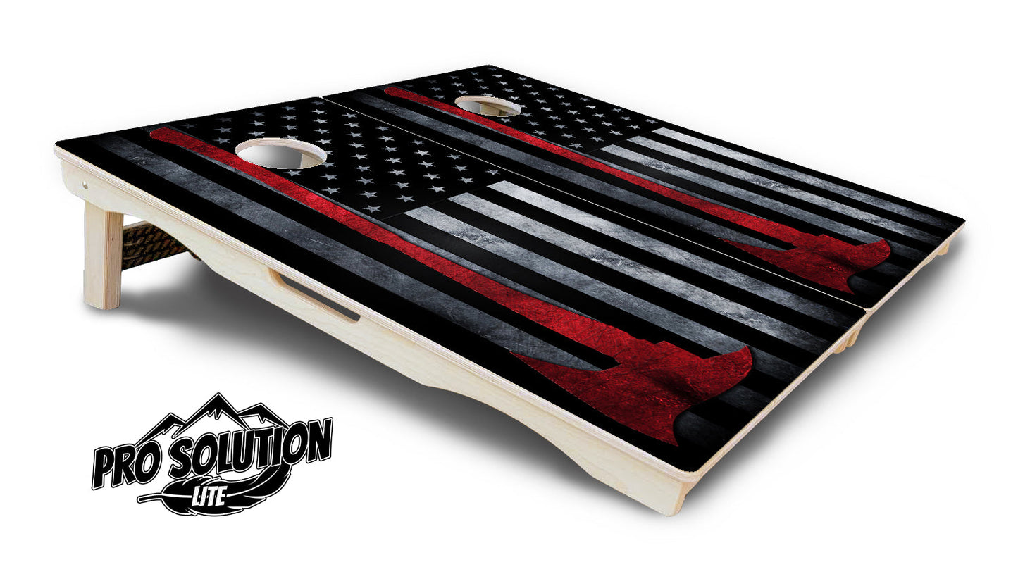 Axe Flag Cornhole Boards - Pro Solution Lite Series