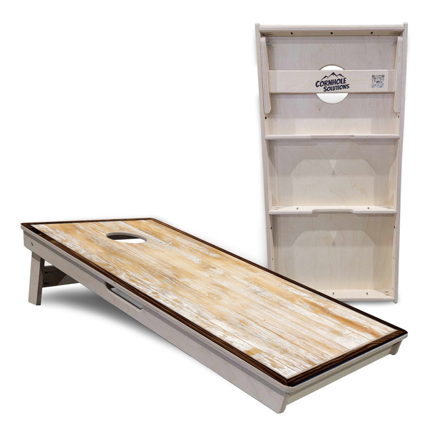 Rustic Frame Wood Cornhole Boards - Professional Tournament Series