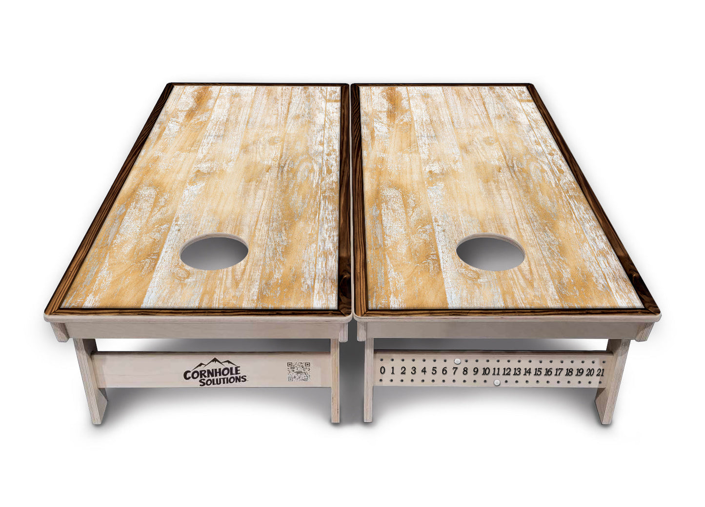 Rustic Frame Wood Cornhole Boards - Professional Tournament Series