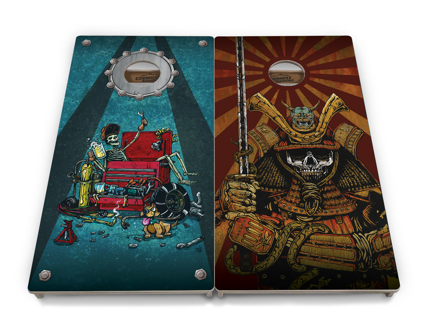 Artist Series Cornhole Boards - Professional Tournament Series - Split Design