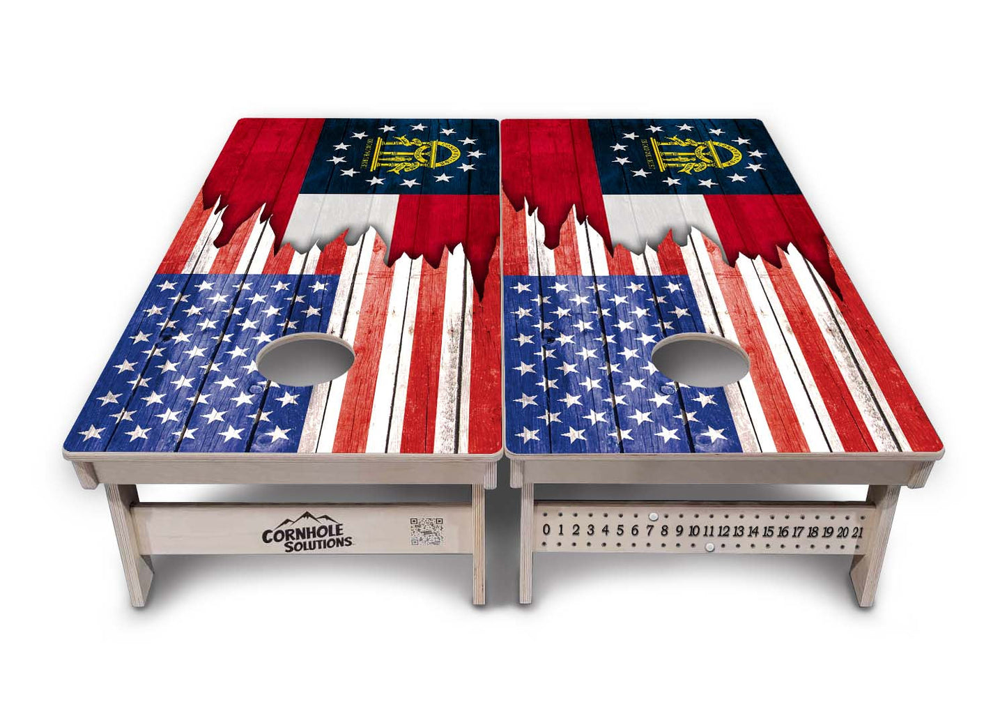State Flags Alabama to Georgia Cornhole Boards - Professional Tournament Series