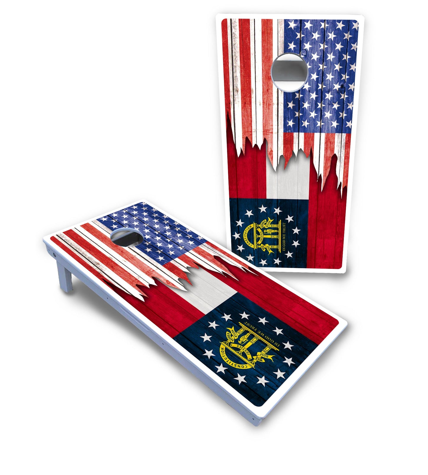 State Flag Designs Alabama to Georgia Cornhole Boards - All Weather Series