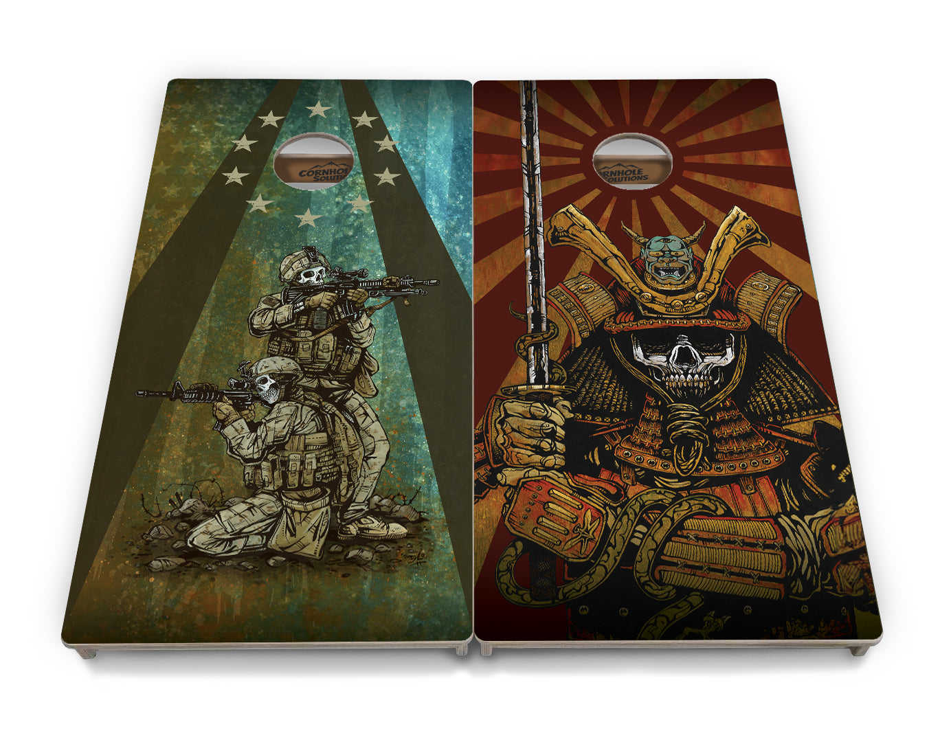 Artist Series Cornhole Boards - Professional Tournament Series - Split Design