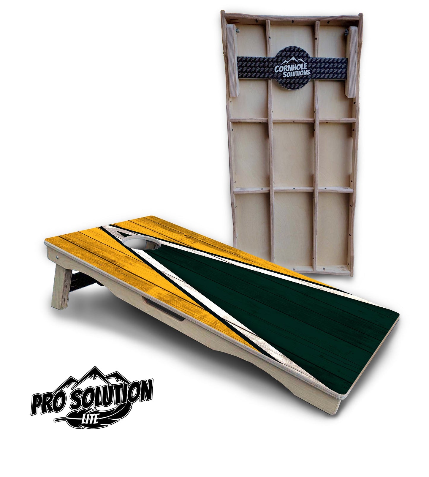 Team Color Triangle Cornhole Boards - Pro Solution Lite Series