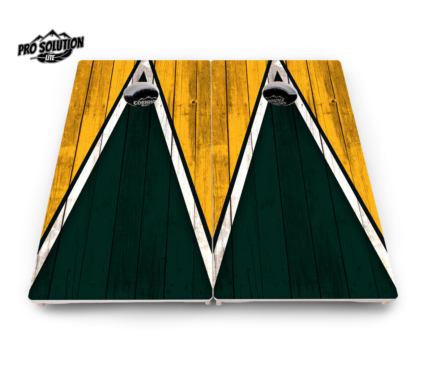 Team Color Triangle Cornhole Boards - Pro Solution Lite Series