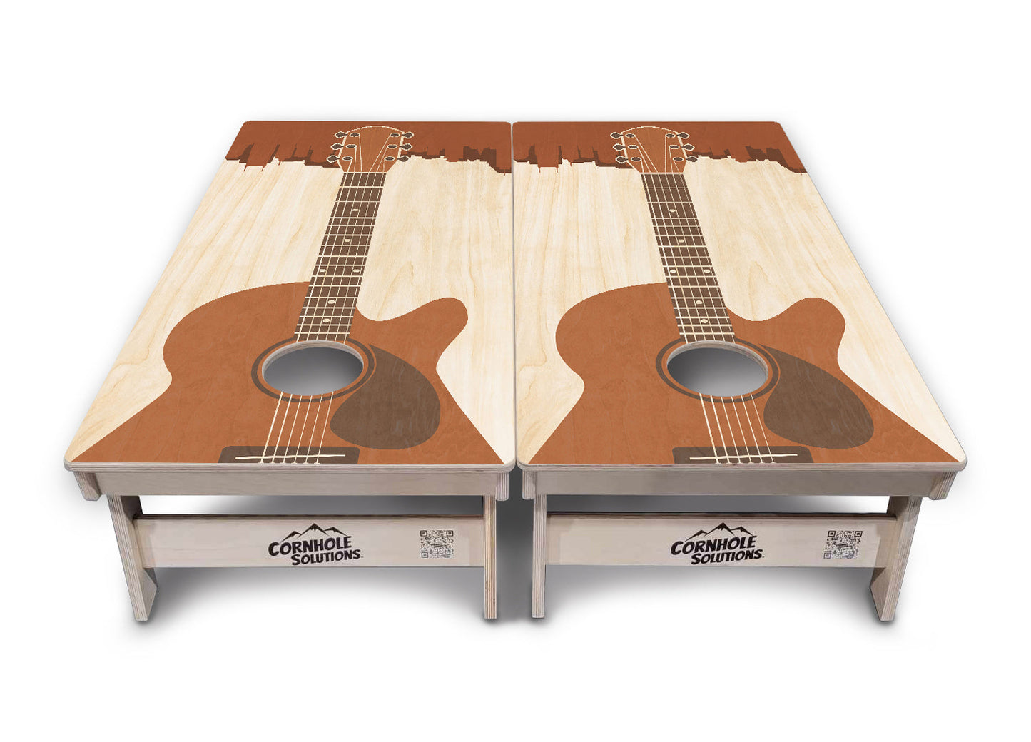 Guitar Design Cornhole Boards - Professional Tournament Series